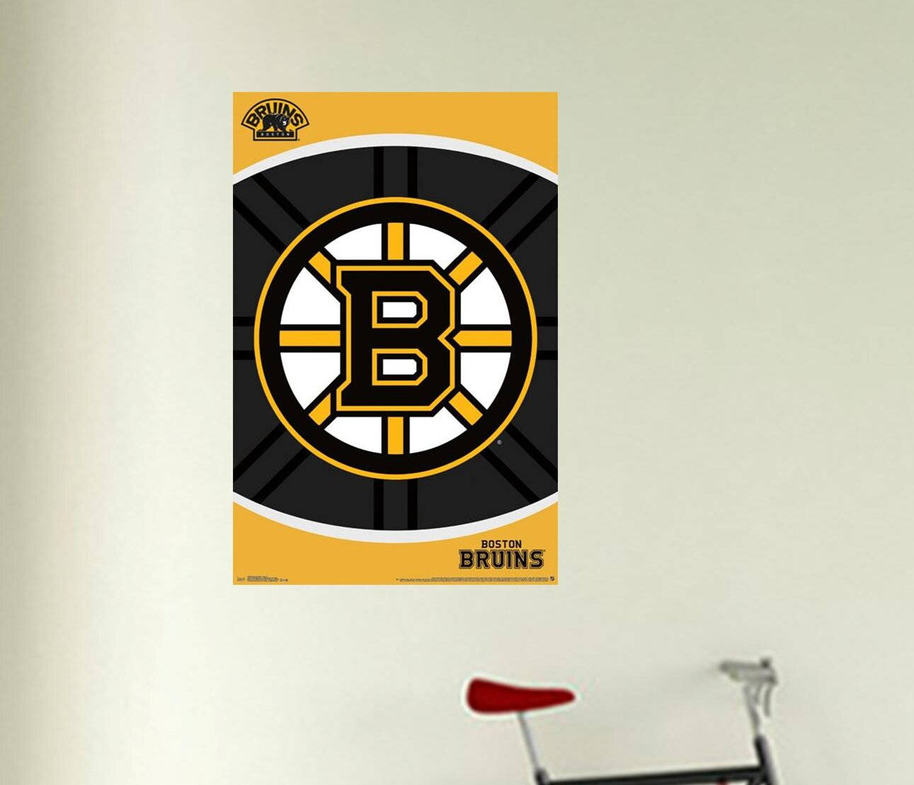 Boston Bruins Logo Poster Design Background