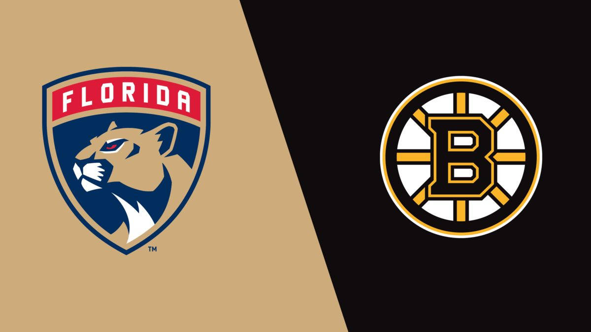 Boston Bruins Logo Vs. Florida Panthers Background