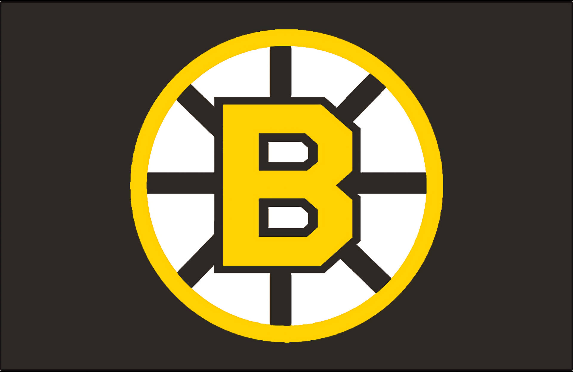 Boston Bruins Plain Black Background