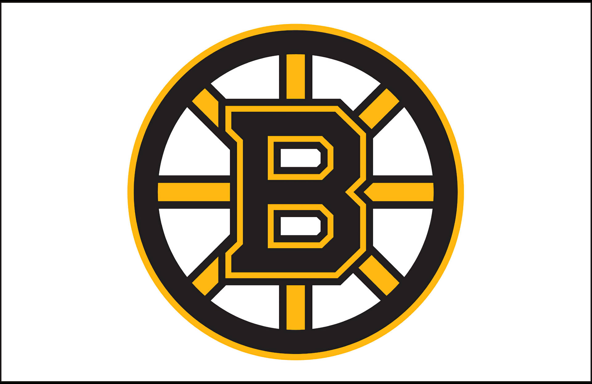 Boston Bruins Plain White Background