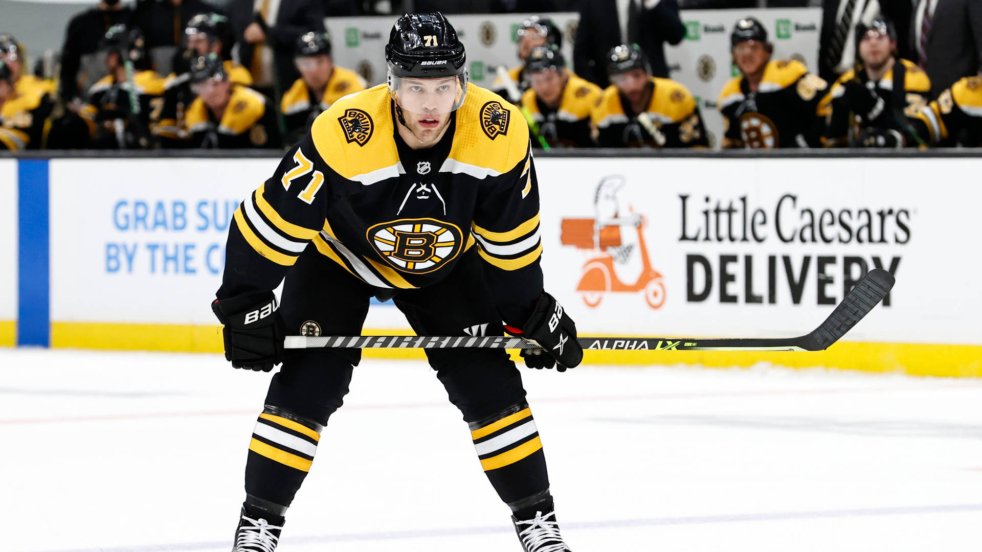 Boston Bruins Player Taylor Hall Background