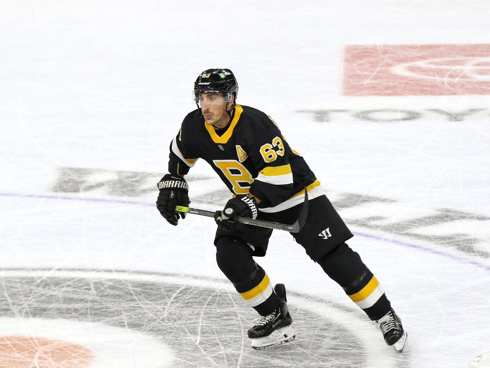 Boston Bruins' Star Player, Brad Marchand In Action Background