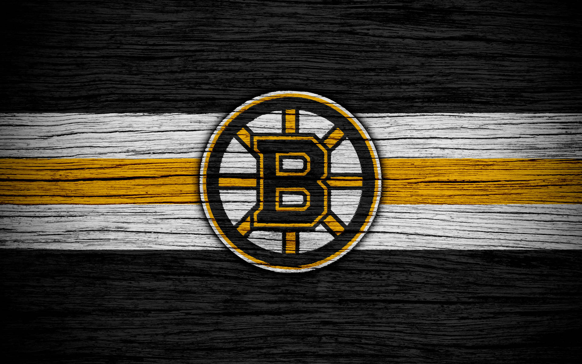 Boston Bruins Wood Grain Background