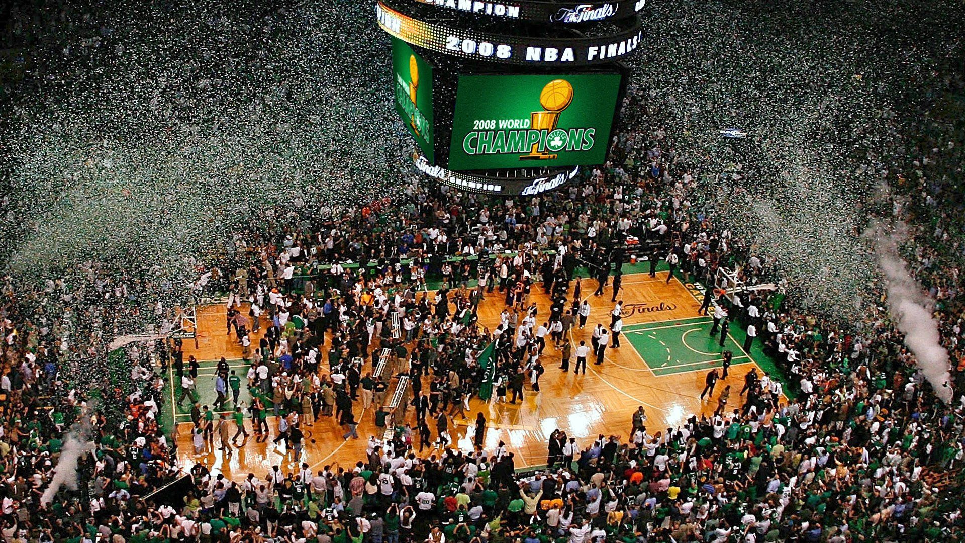 Boston Celtics Big Victory Background