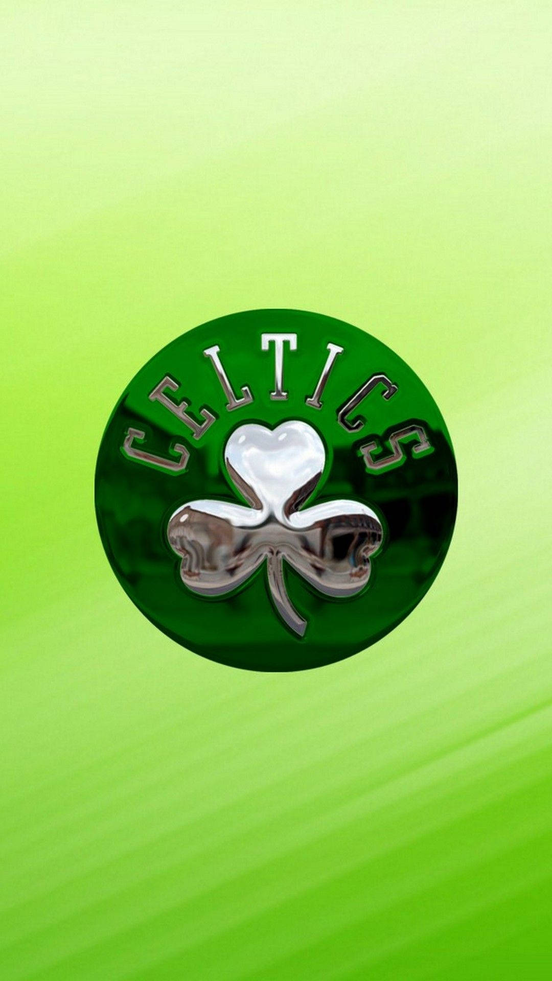 Boston Celtics Bright Green Logo Background