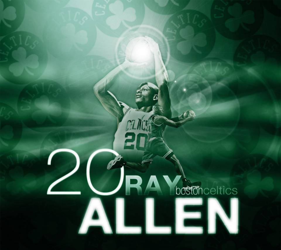 Boston Celtics Number Twenty Ray Allen Background