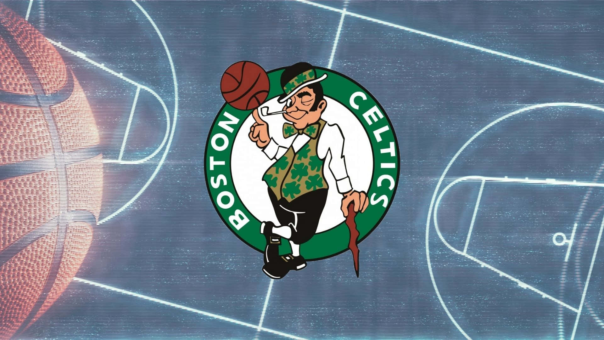 Boston Celtics Raging To Victory Background