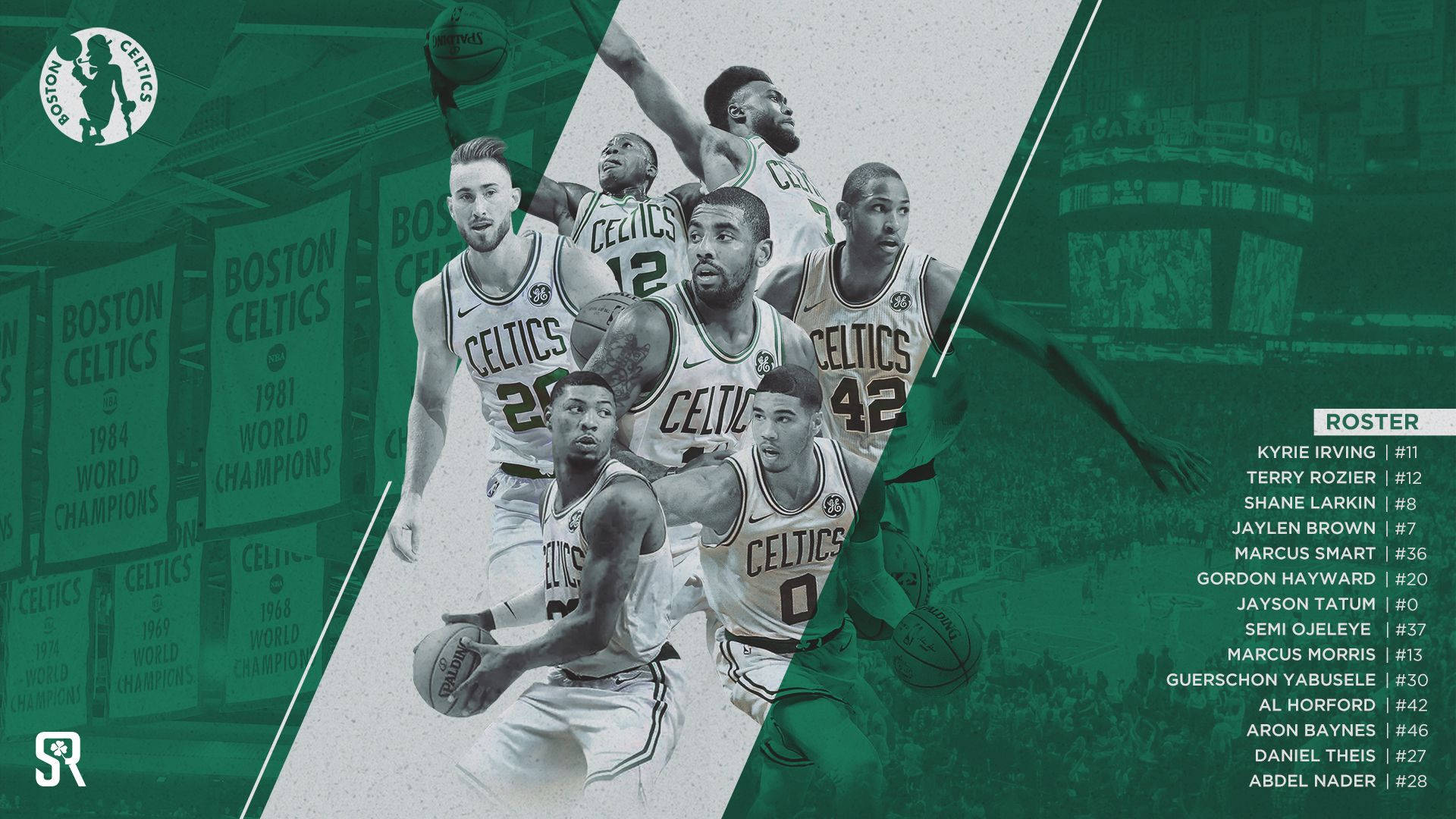 Boston Celtics Roster Team Players Background