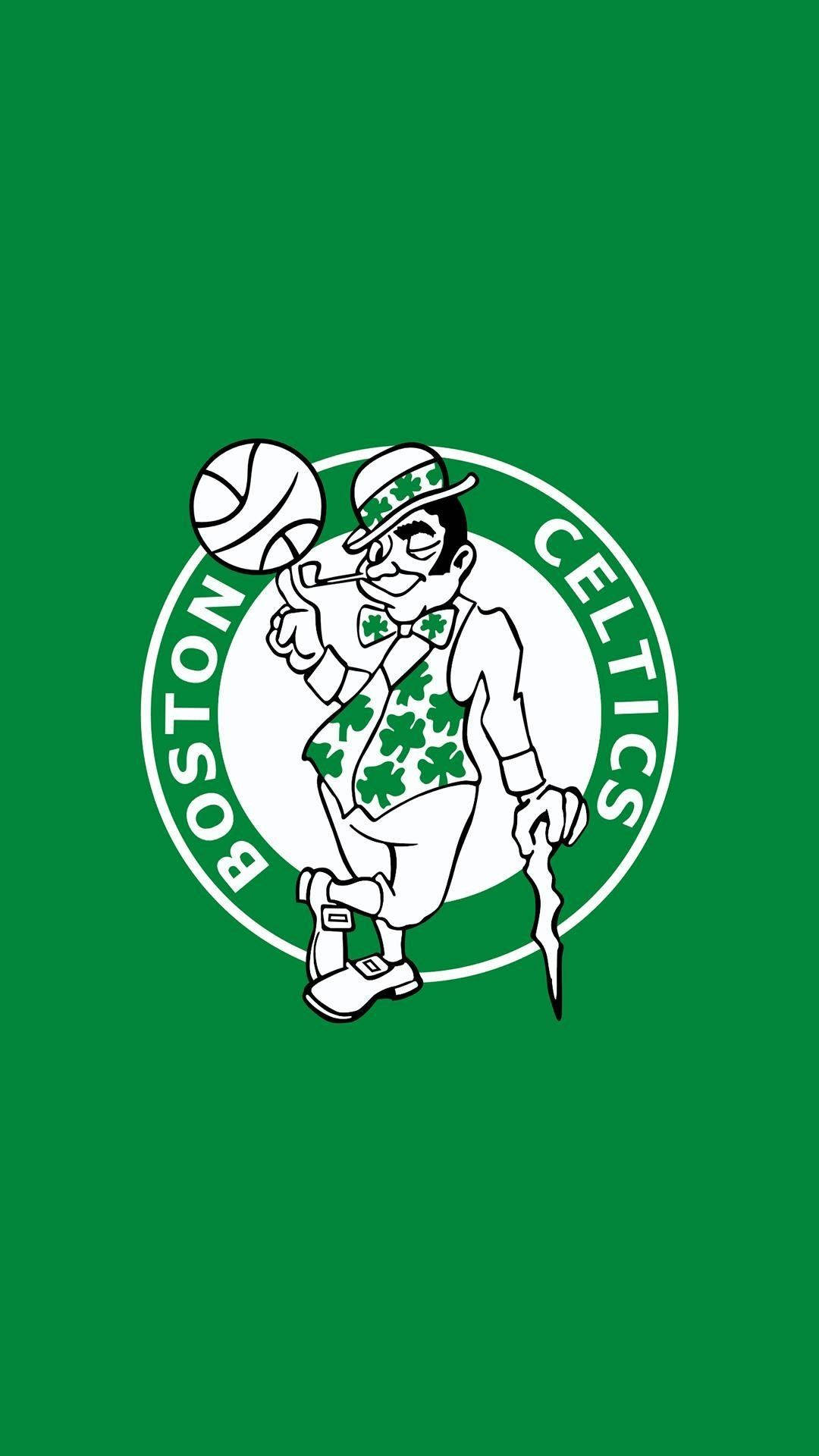 Boston Celtics Simple White Green Logo