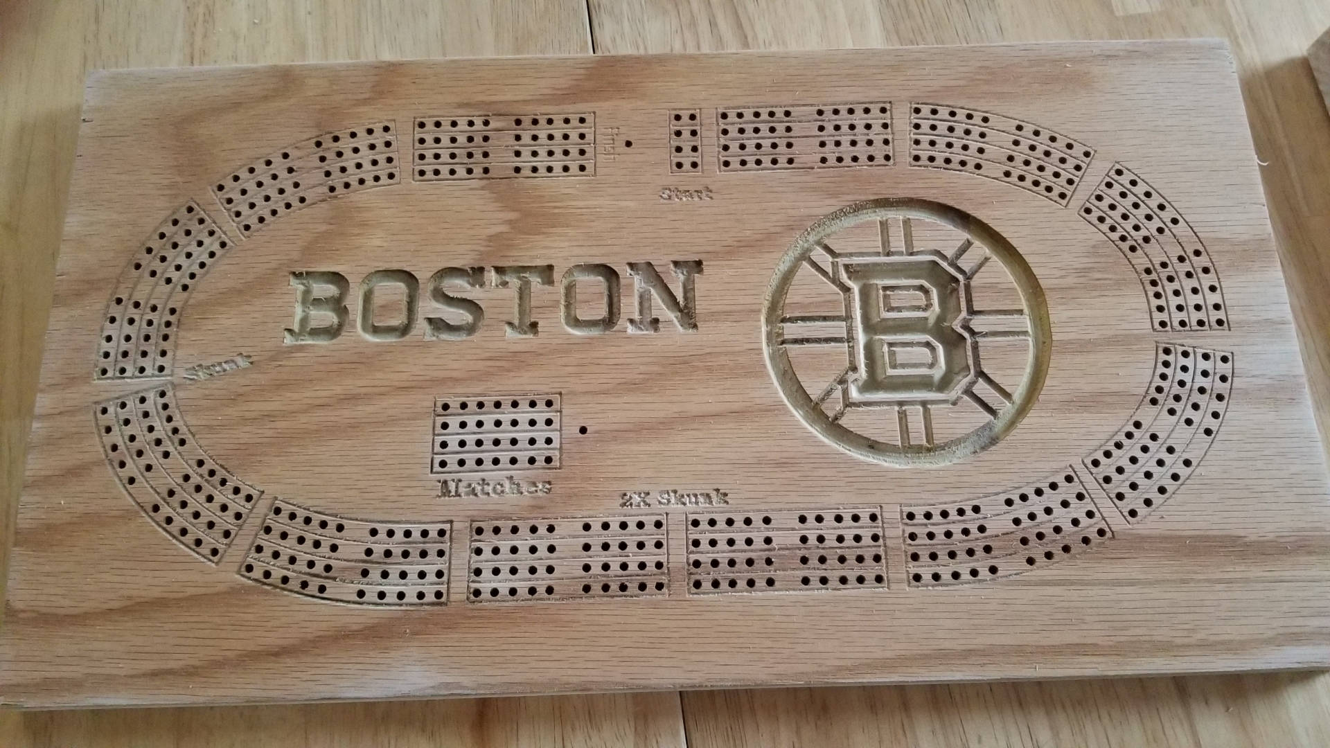 Boston Cribbage Board Custom