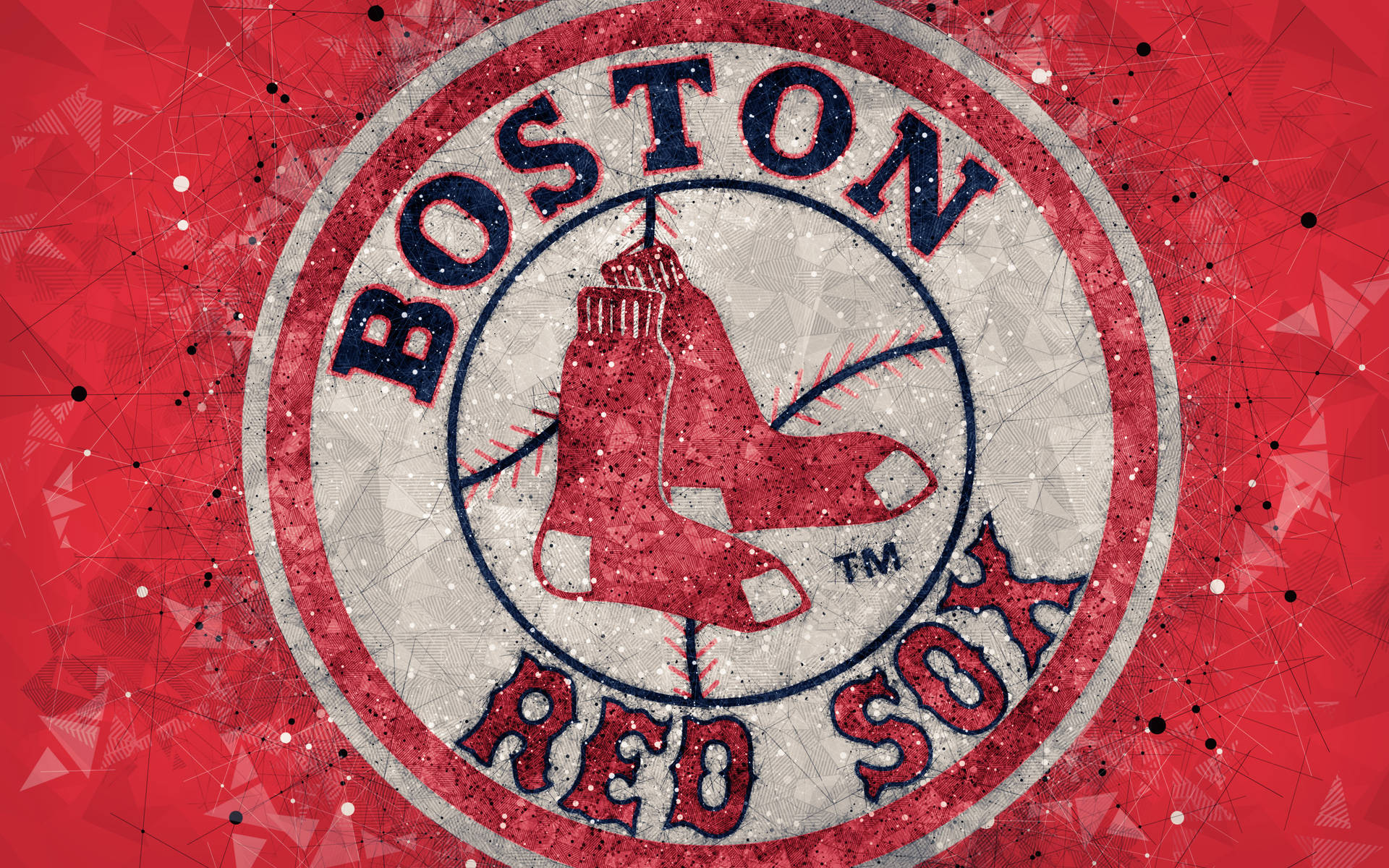 Boston Red Sox Baseball Logo Background