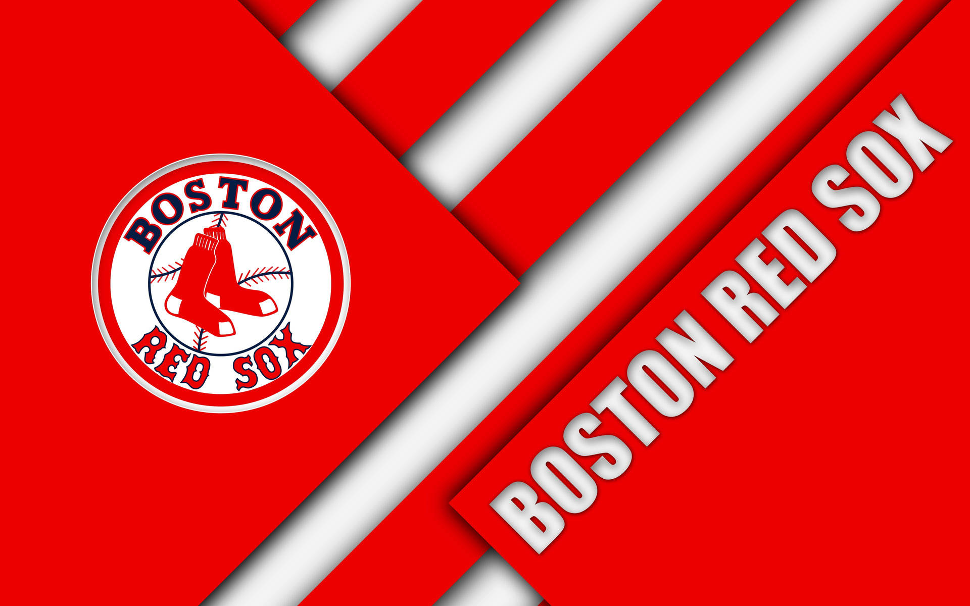 Boston Red Sox Horizontal Stripes Background
