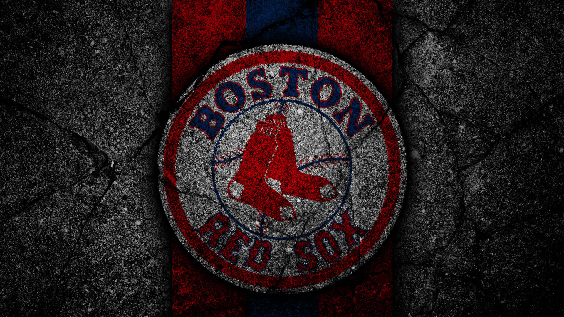 Boston Red Sox On Stone Background