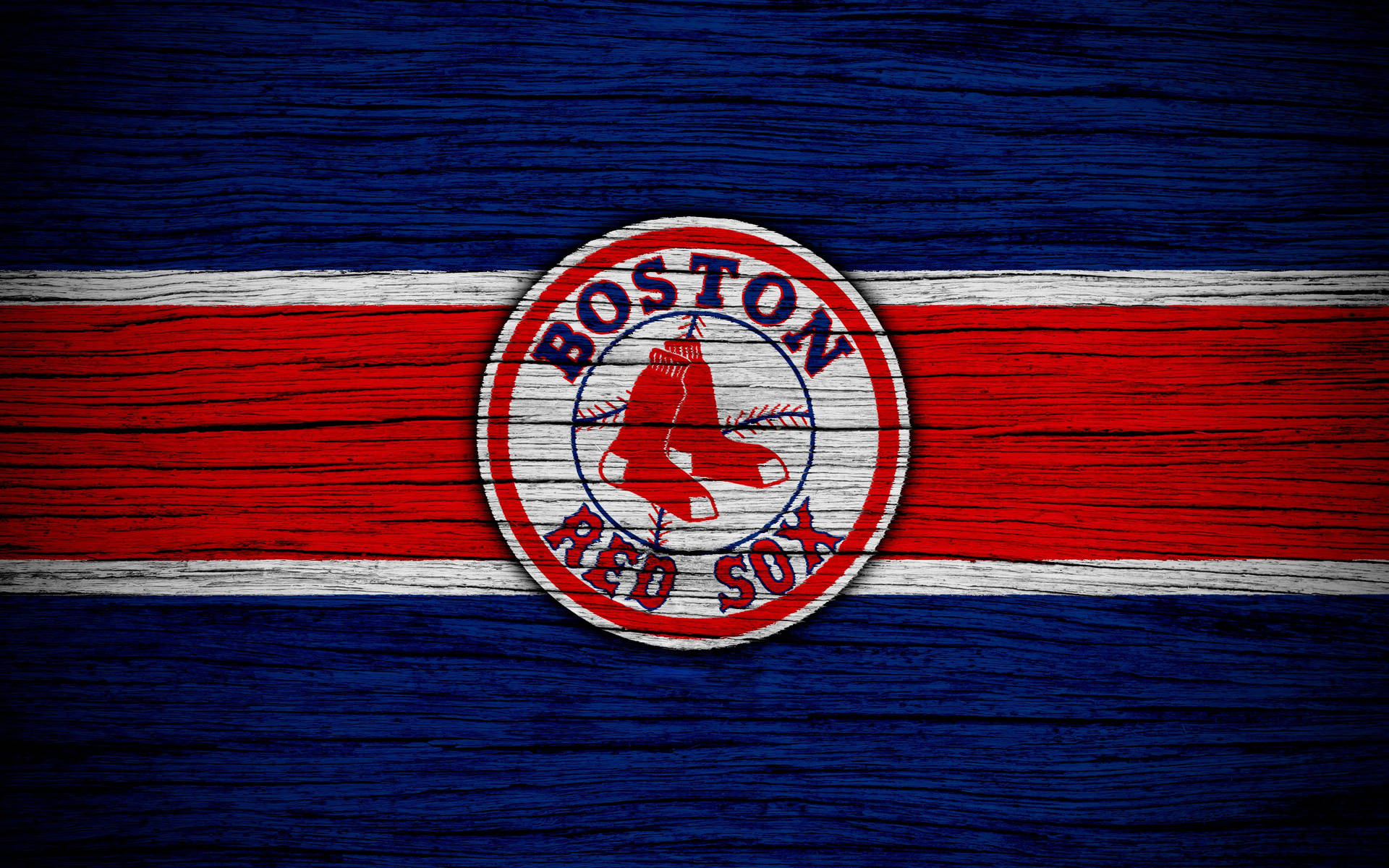 Boston Red Sox Painted Wood Background
