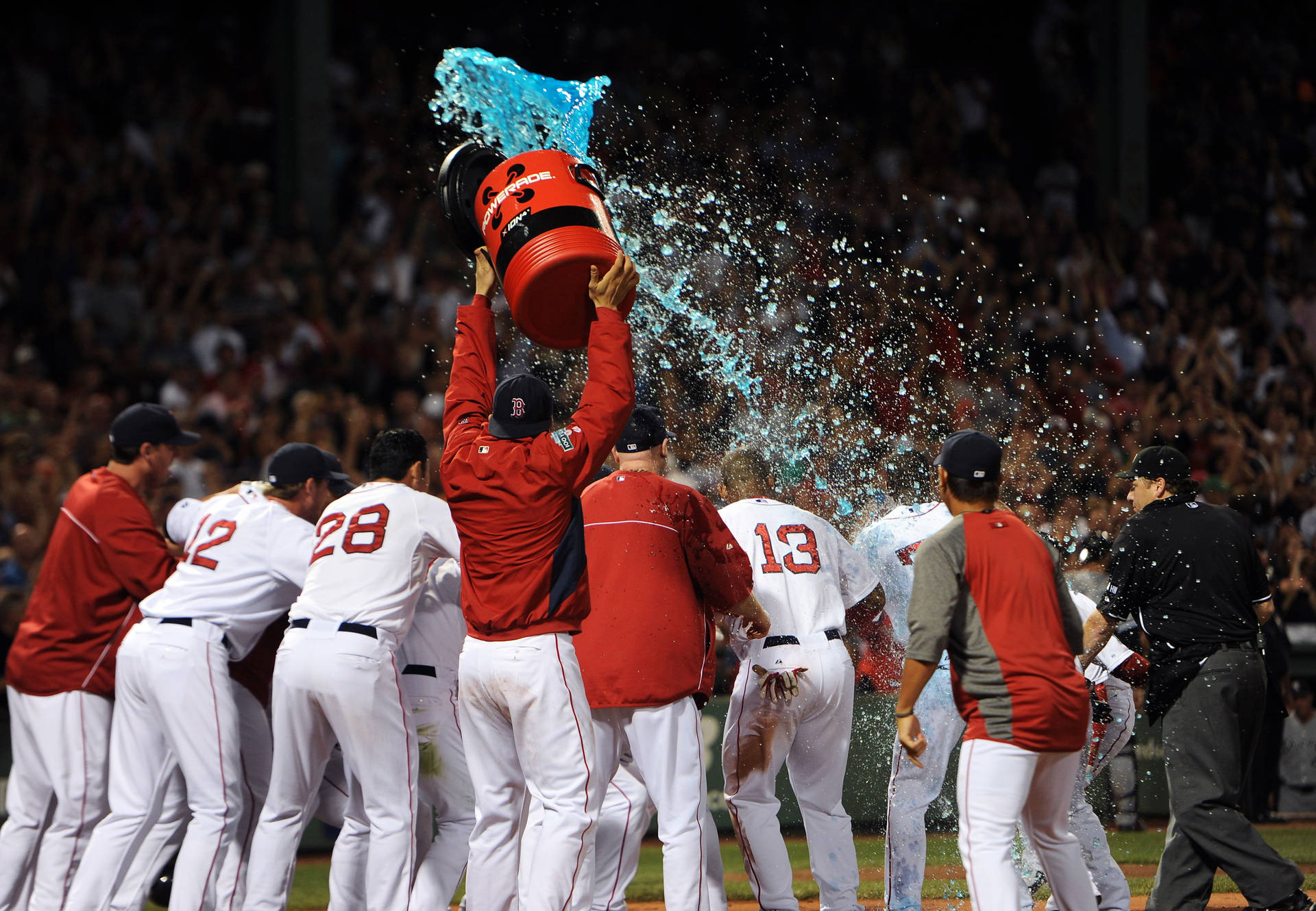 Boston Red Sox Victory Celebration Background