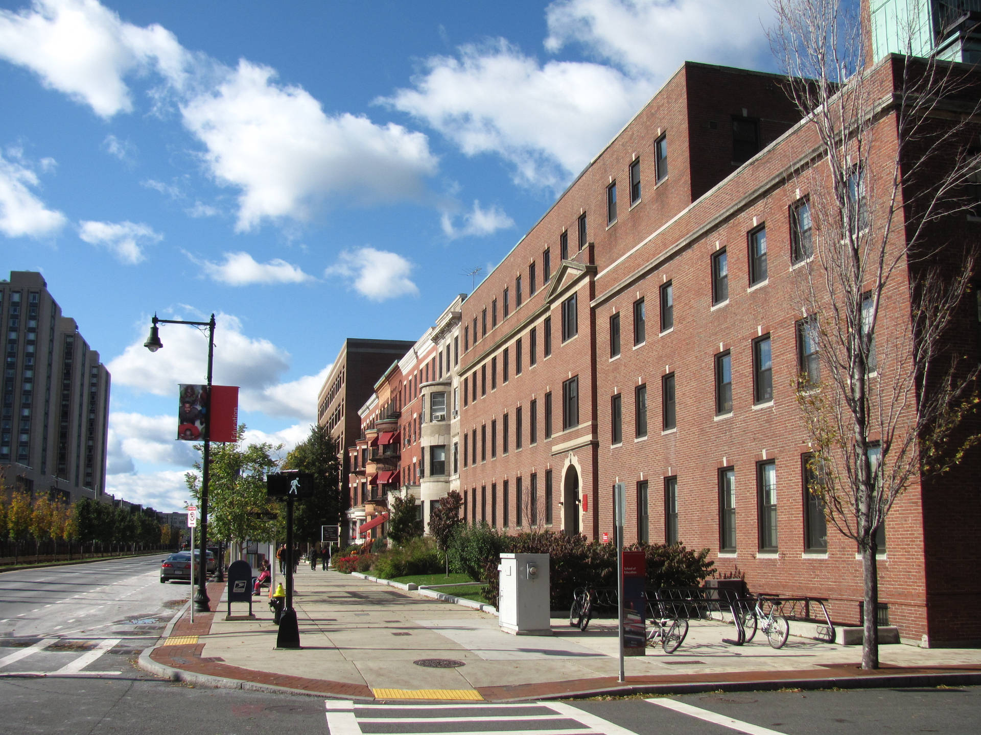 Boston University Dorm Houses During Daylight