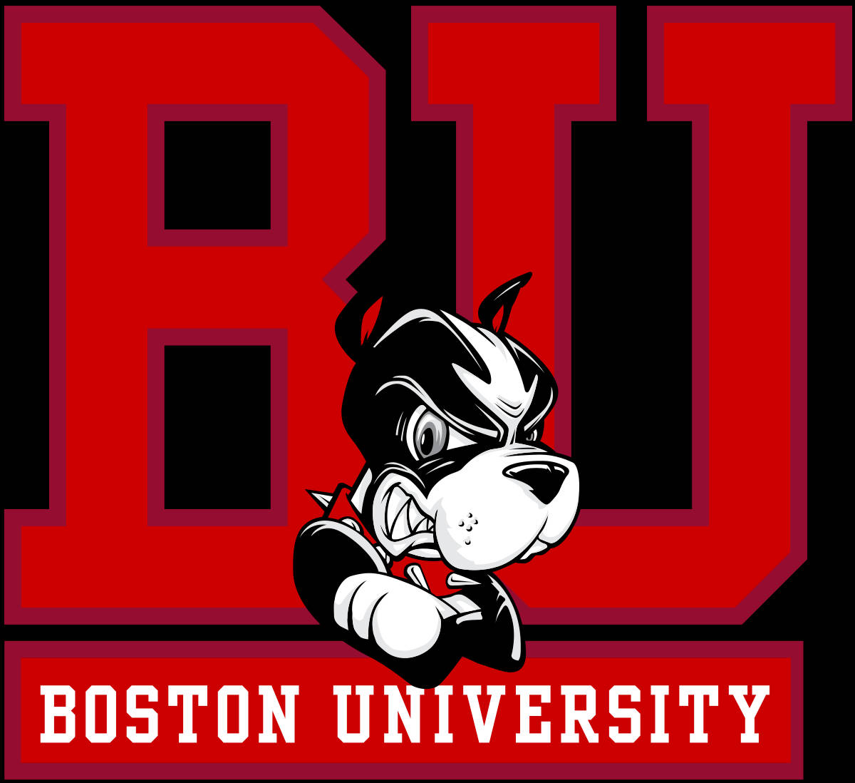 Boston University Terriers Logo Background