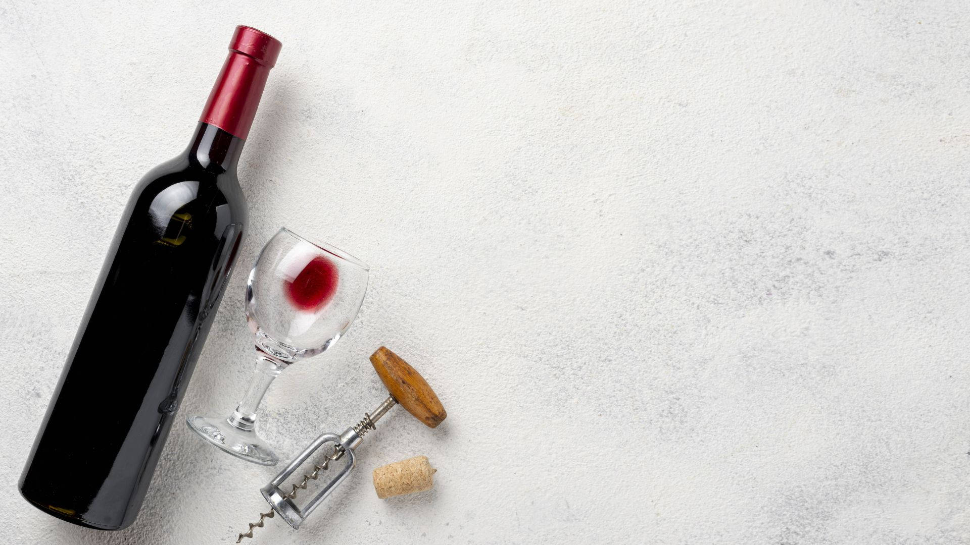 Bottle Of Alcohol And Wine Glass Background