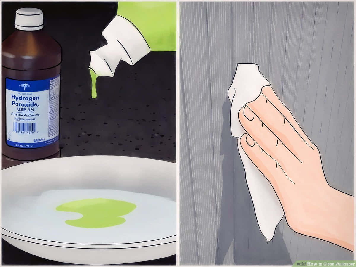 Bottle Of Antiseptic Solution For Topical Use Background