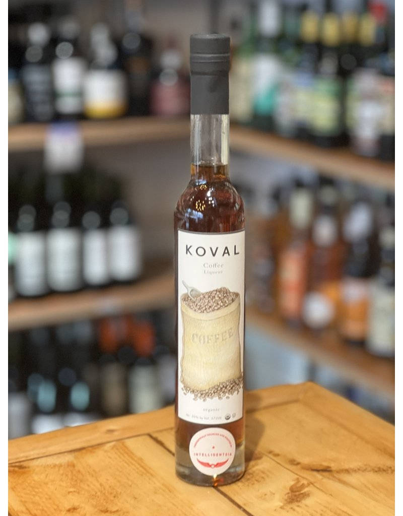 Bottle Of Koval Coffee Liqueur Background