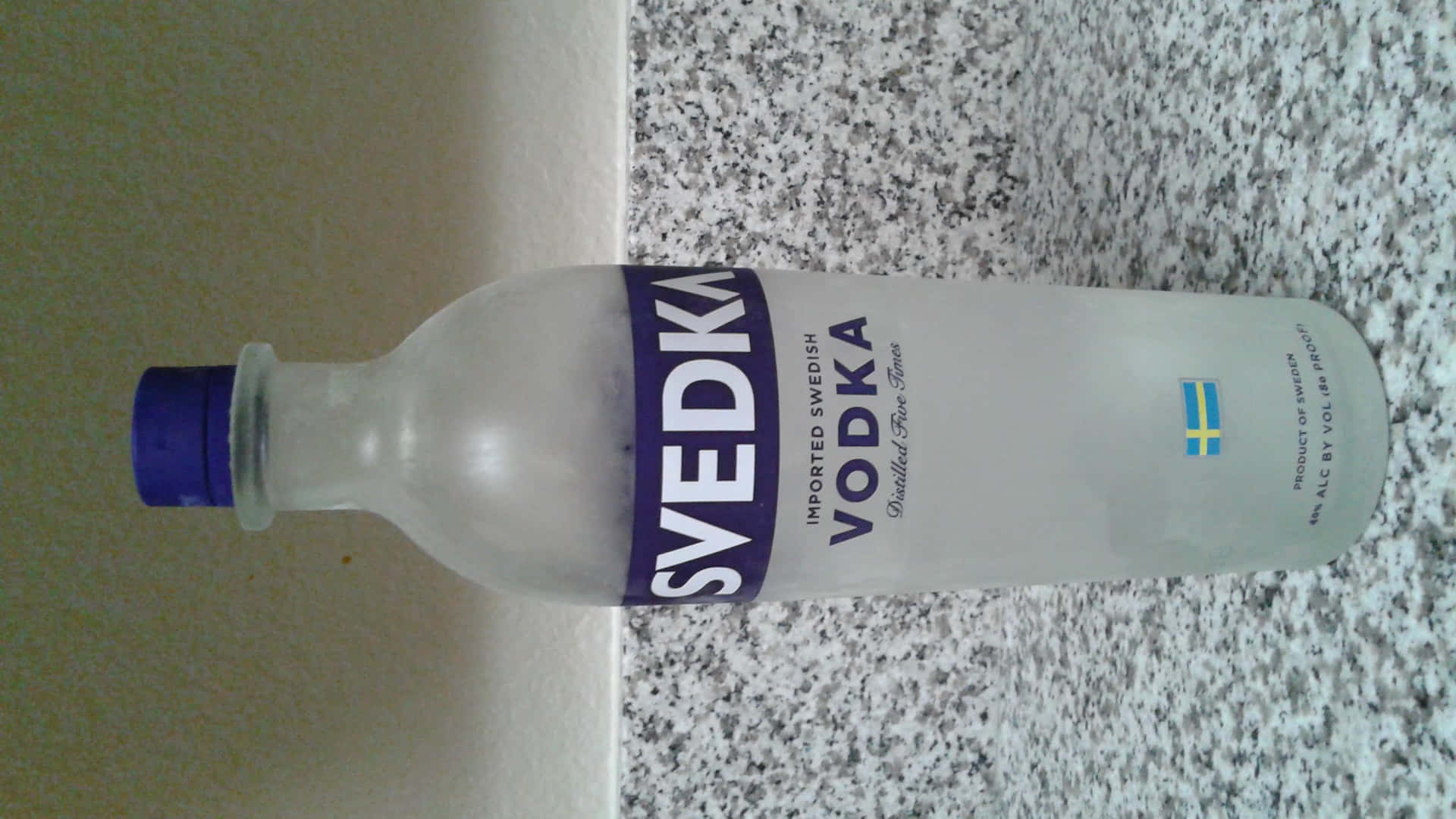 Bottle Of Svedka Vodka Alcoholic Drink Background