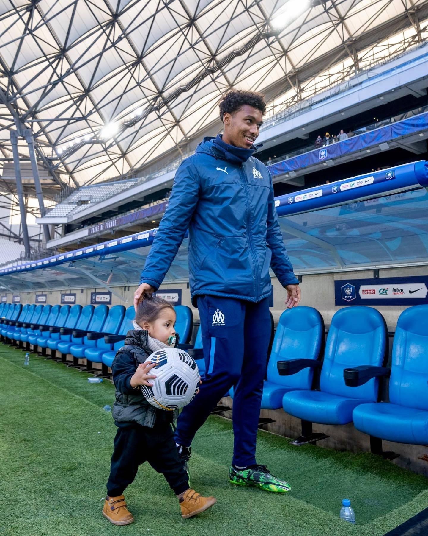 Boubacar Kamara Enjoying A Beautiful Day With His Daughter