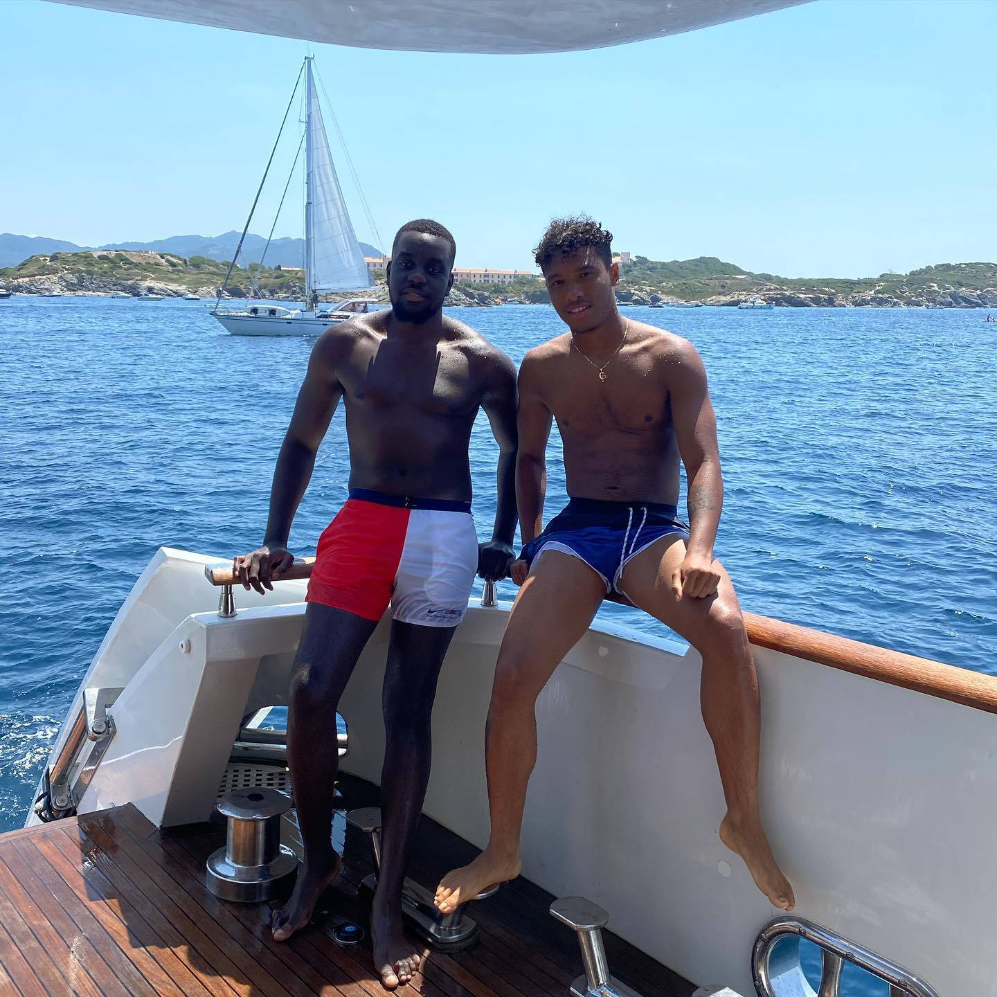 Boubacar Kamara In A Yacht Background