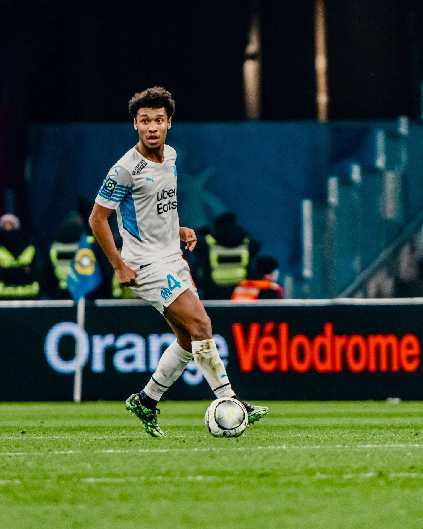 Boubacar Kamara With Football In Front Background