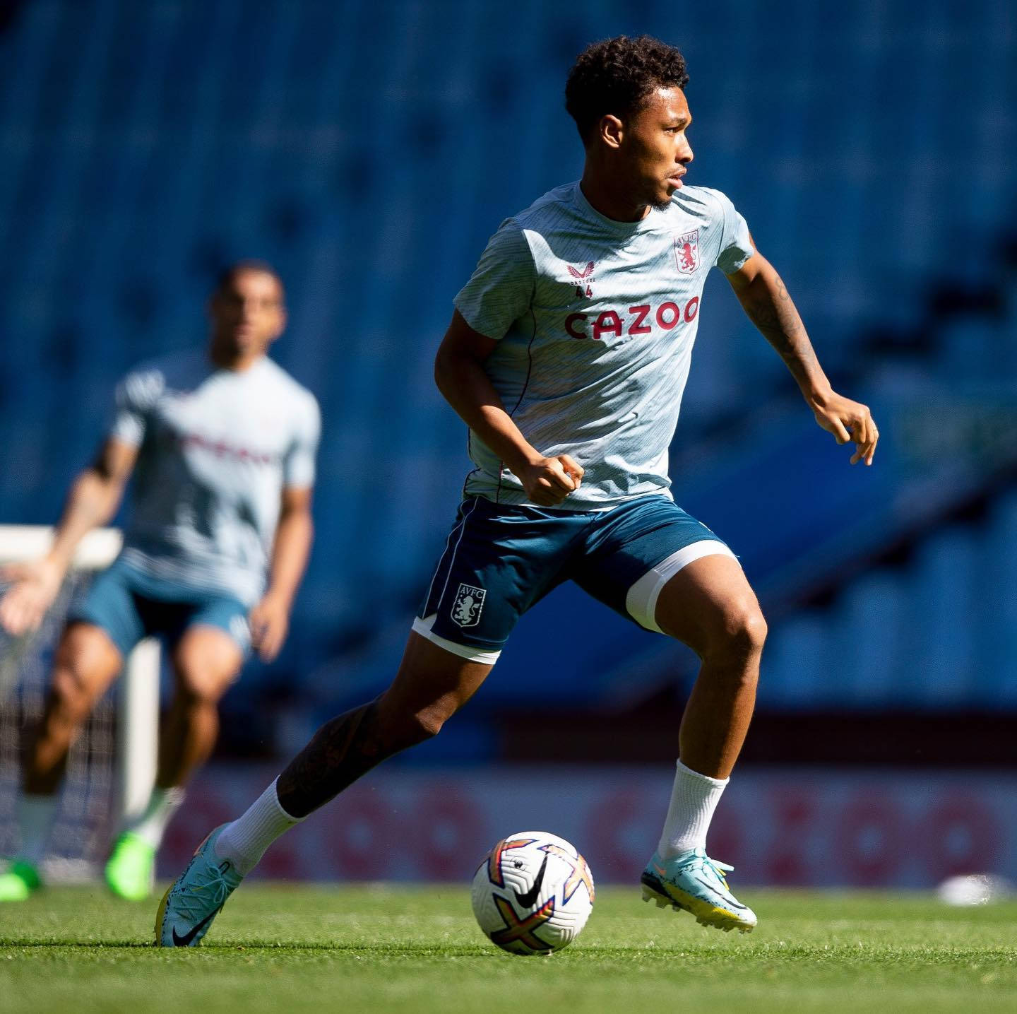 Boubacar Kamara With Football Background