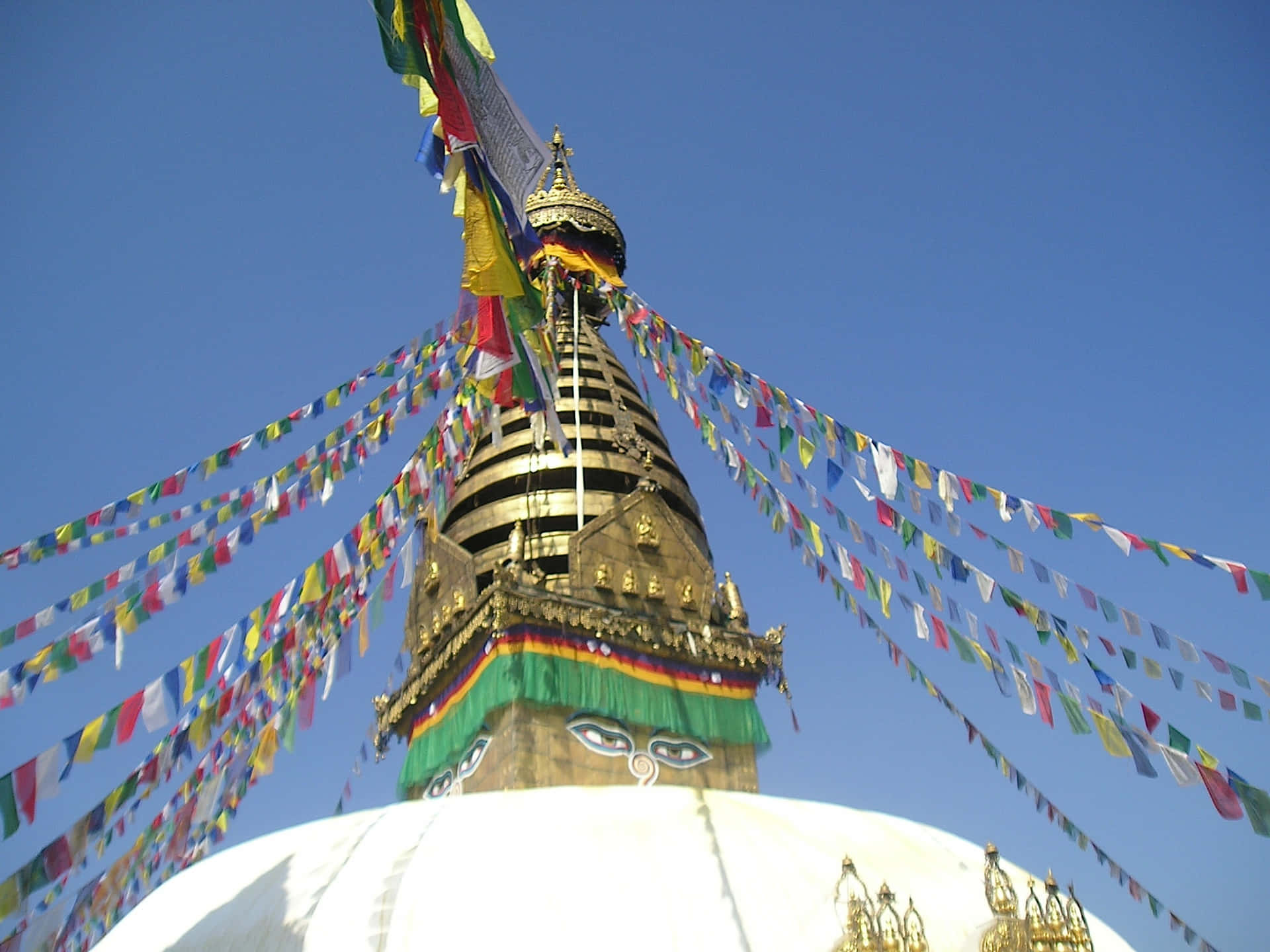 Boudhanath Stupa Bottom-angle Shot