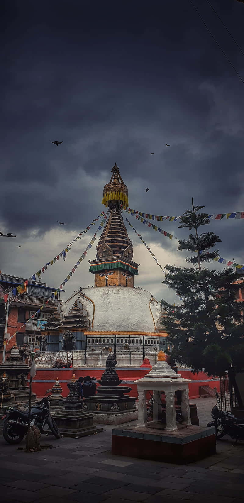 Boudhanath Stupa Dark Skies