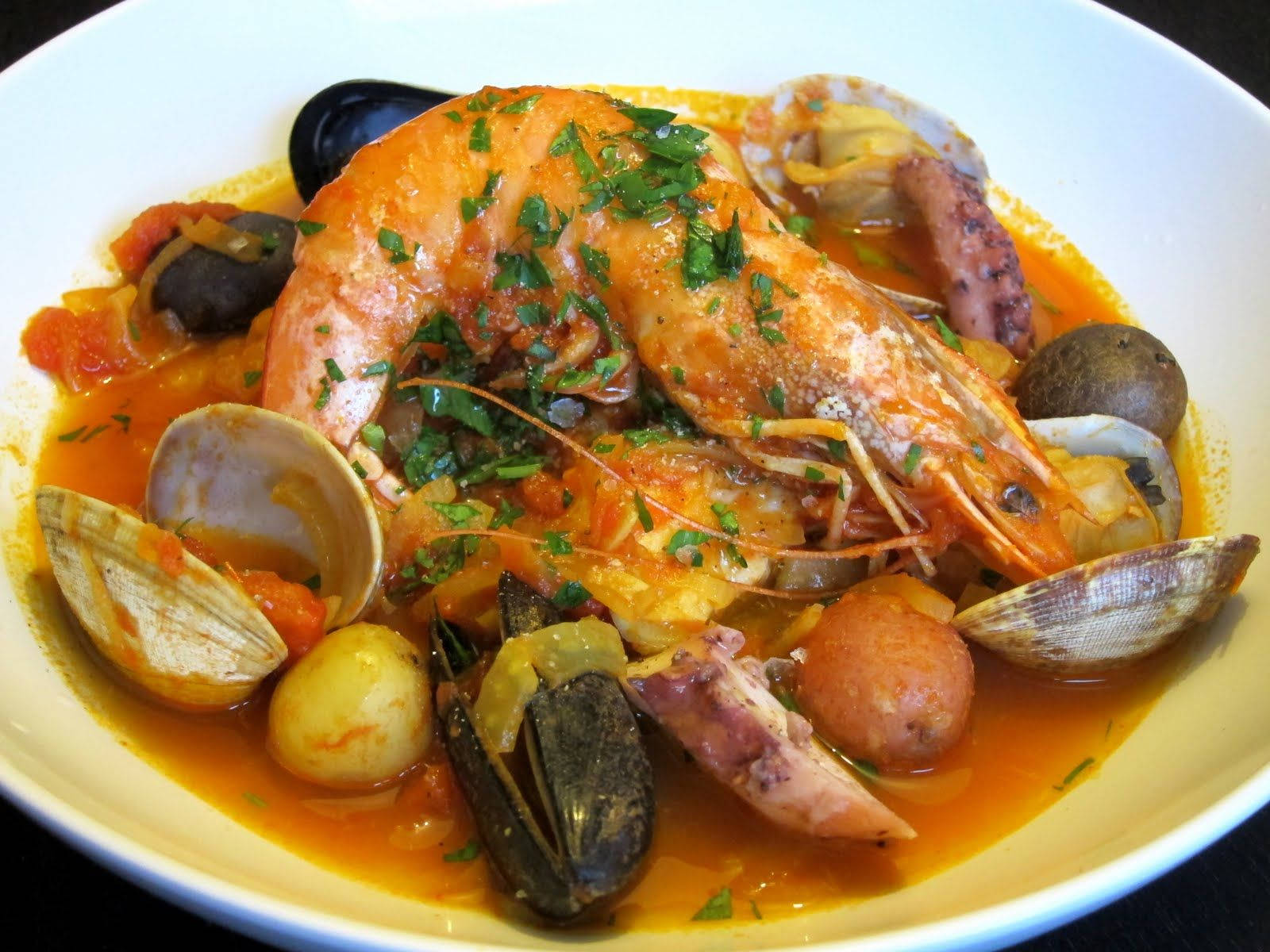 Bouillabaisse Recipe With Yellow Orange Sauce