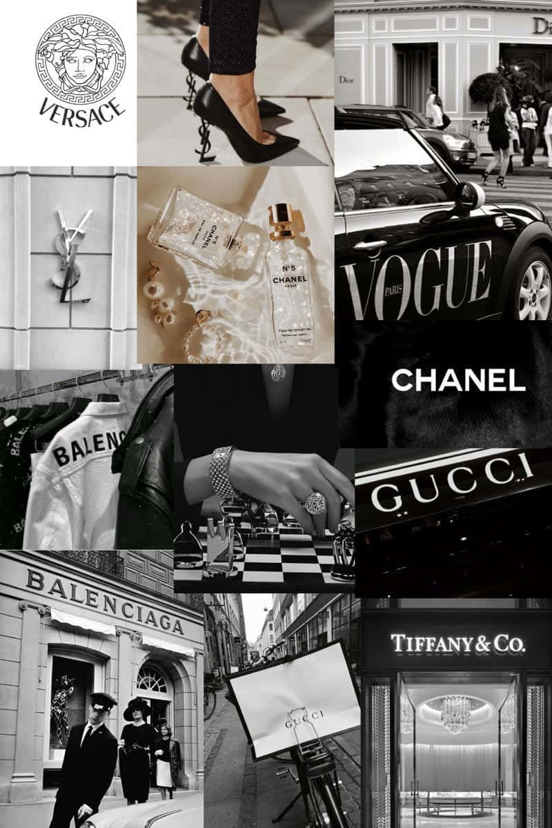 Boujee Black And White Aesthetic Background