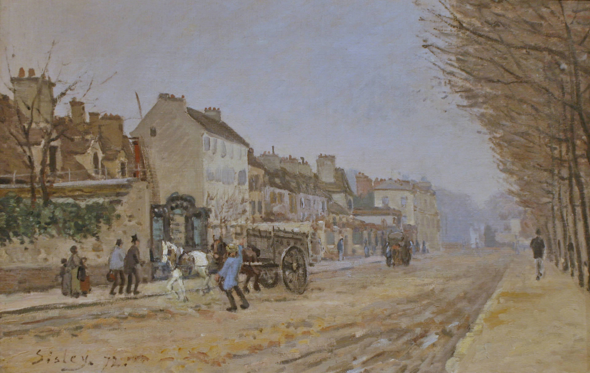 Boulevard Heloise, Argenteuil Impressionist Art Background