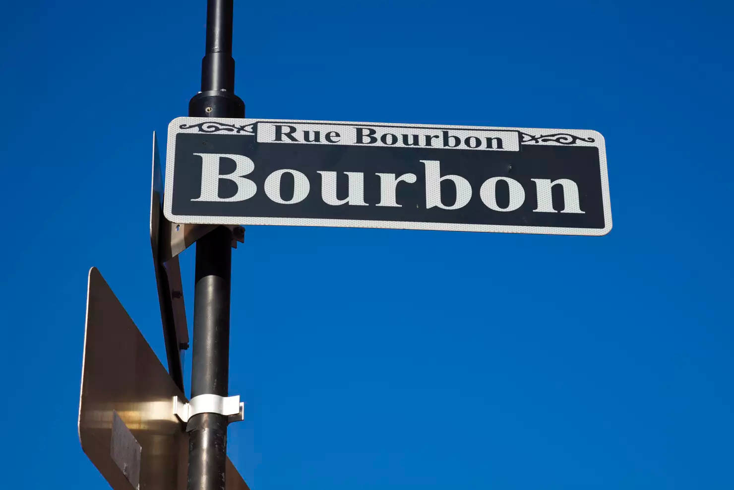 Bourbon New Orleans Street Sign