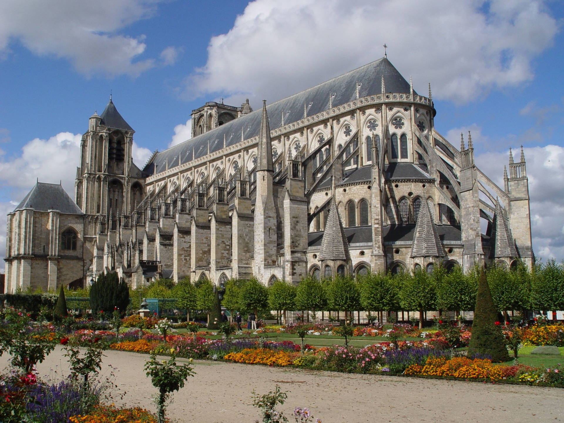 Bourges Cathedral Church Background