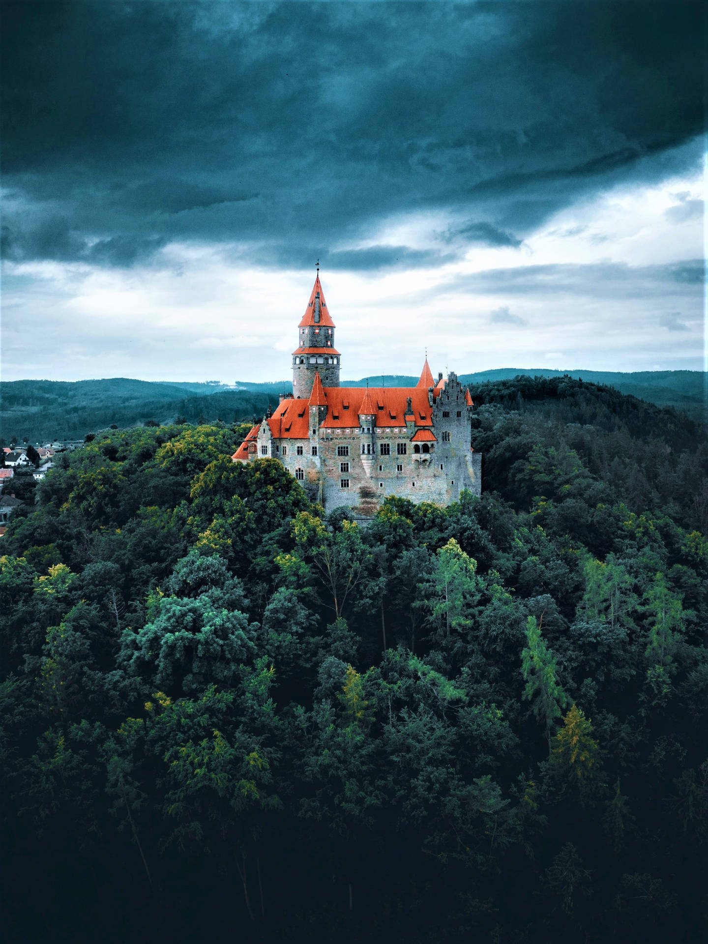 Bouzov Castle Czech Republic Background