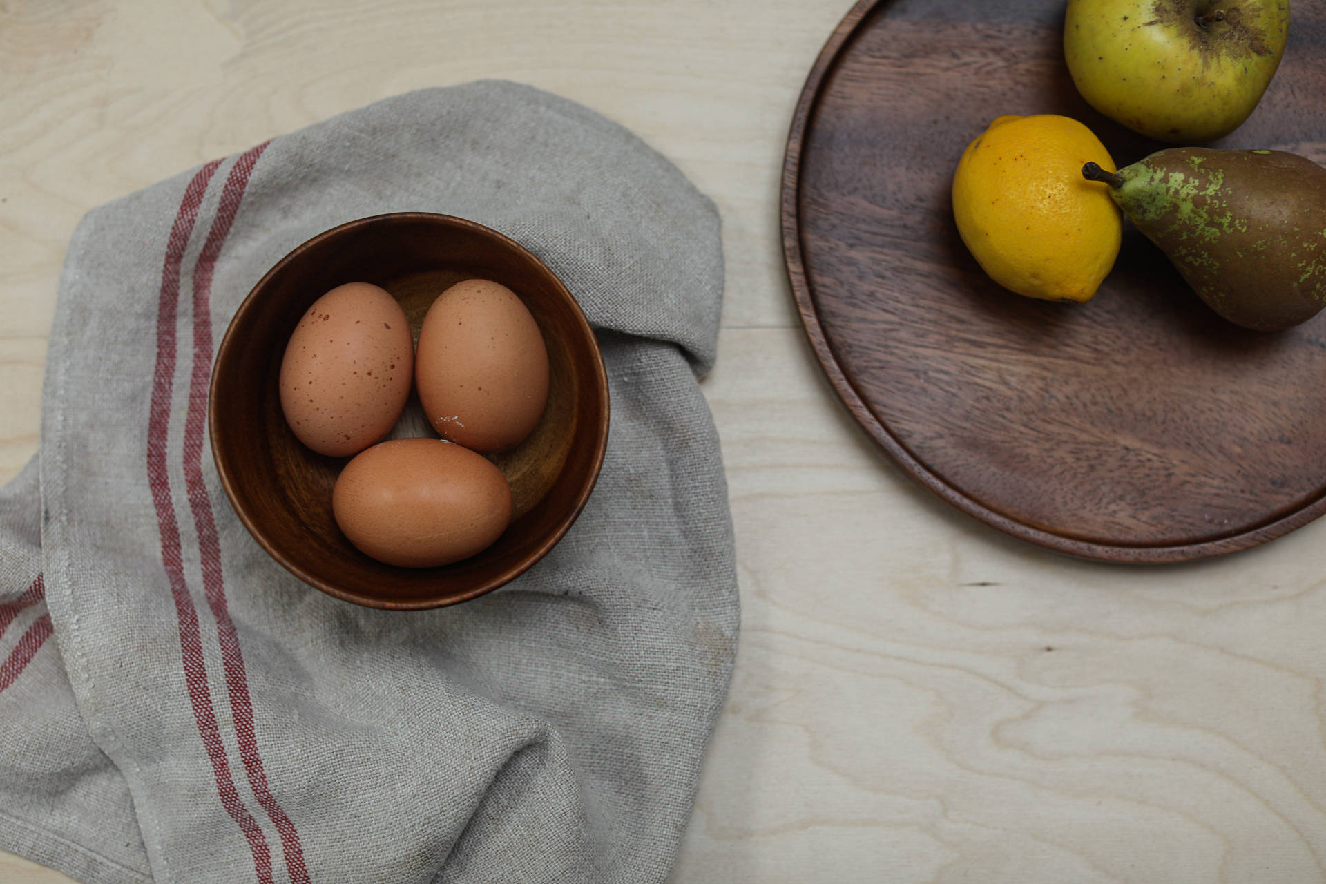 Bowl Of Eggs With Fruits