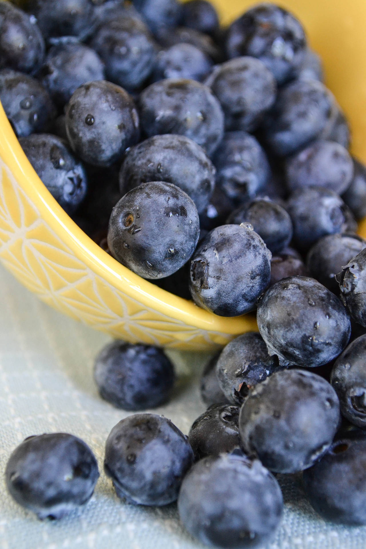 Bowl Of Ripe Huckleberry Background