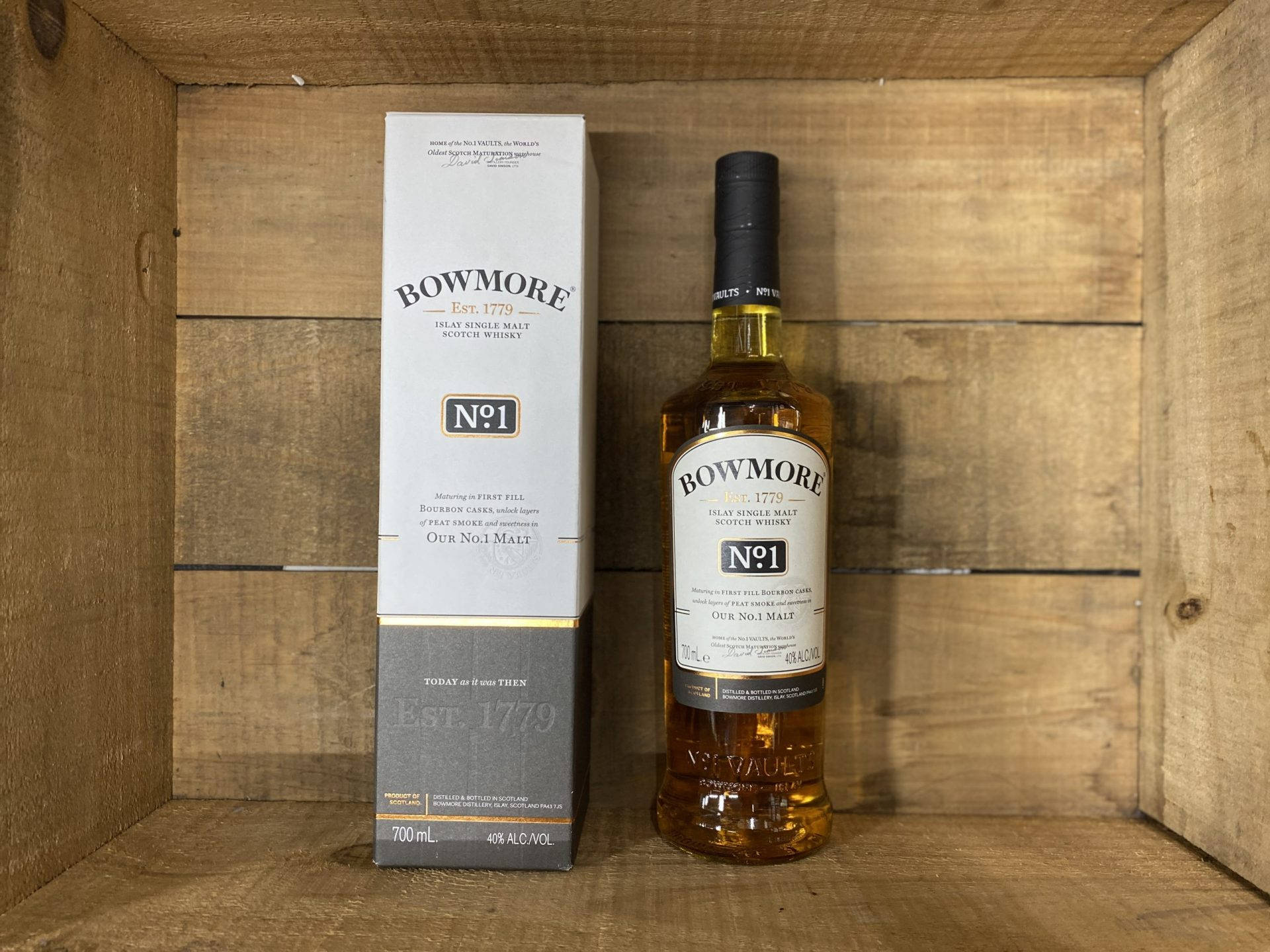 Bowmore No.1 Islay Malt Whisky Background