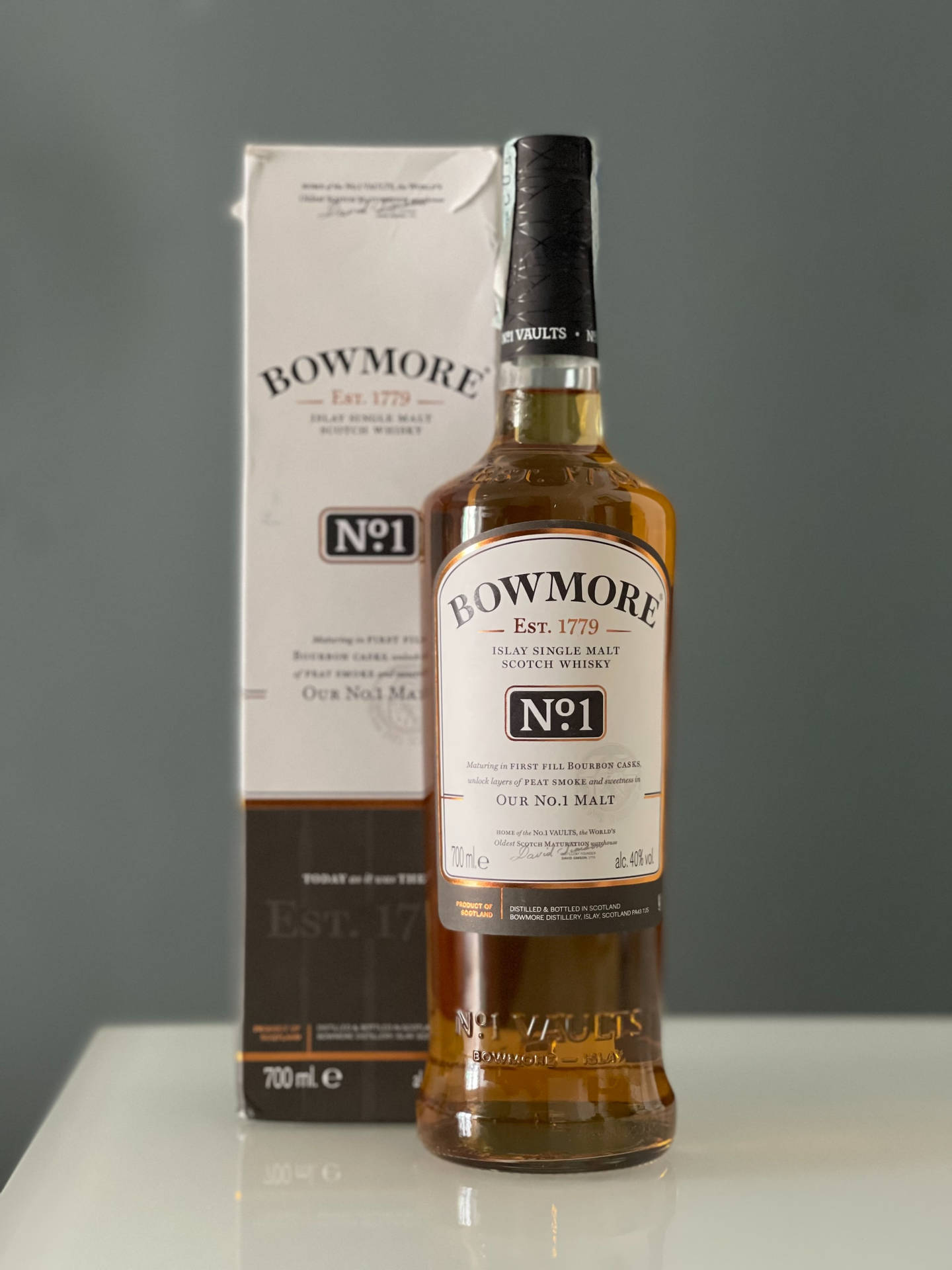 Bowmore No.1 Malt Whisky Background