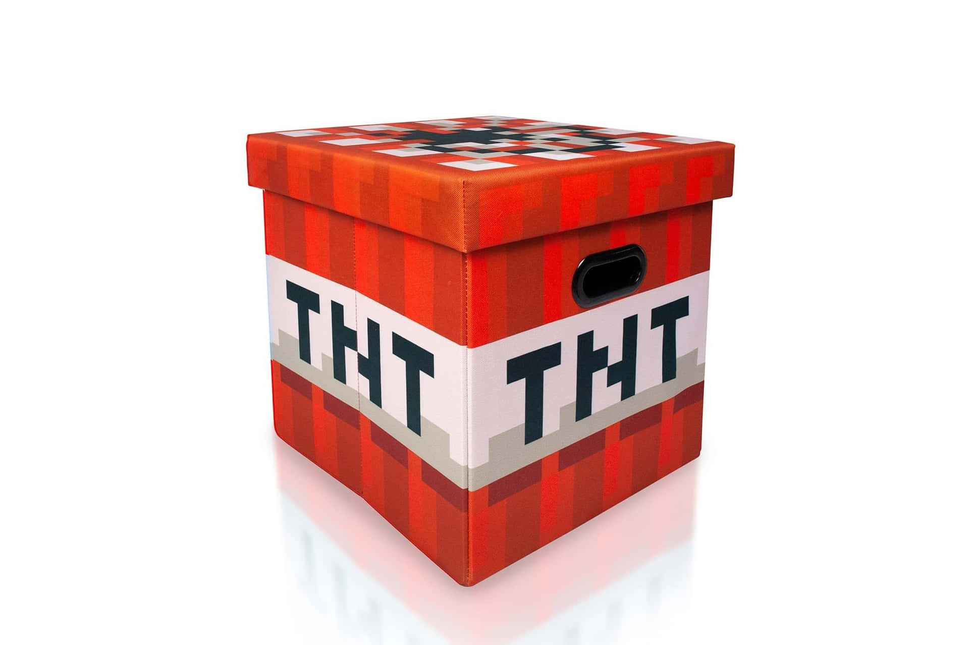 Box With Minecraft Tnt Background