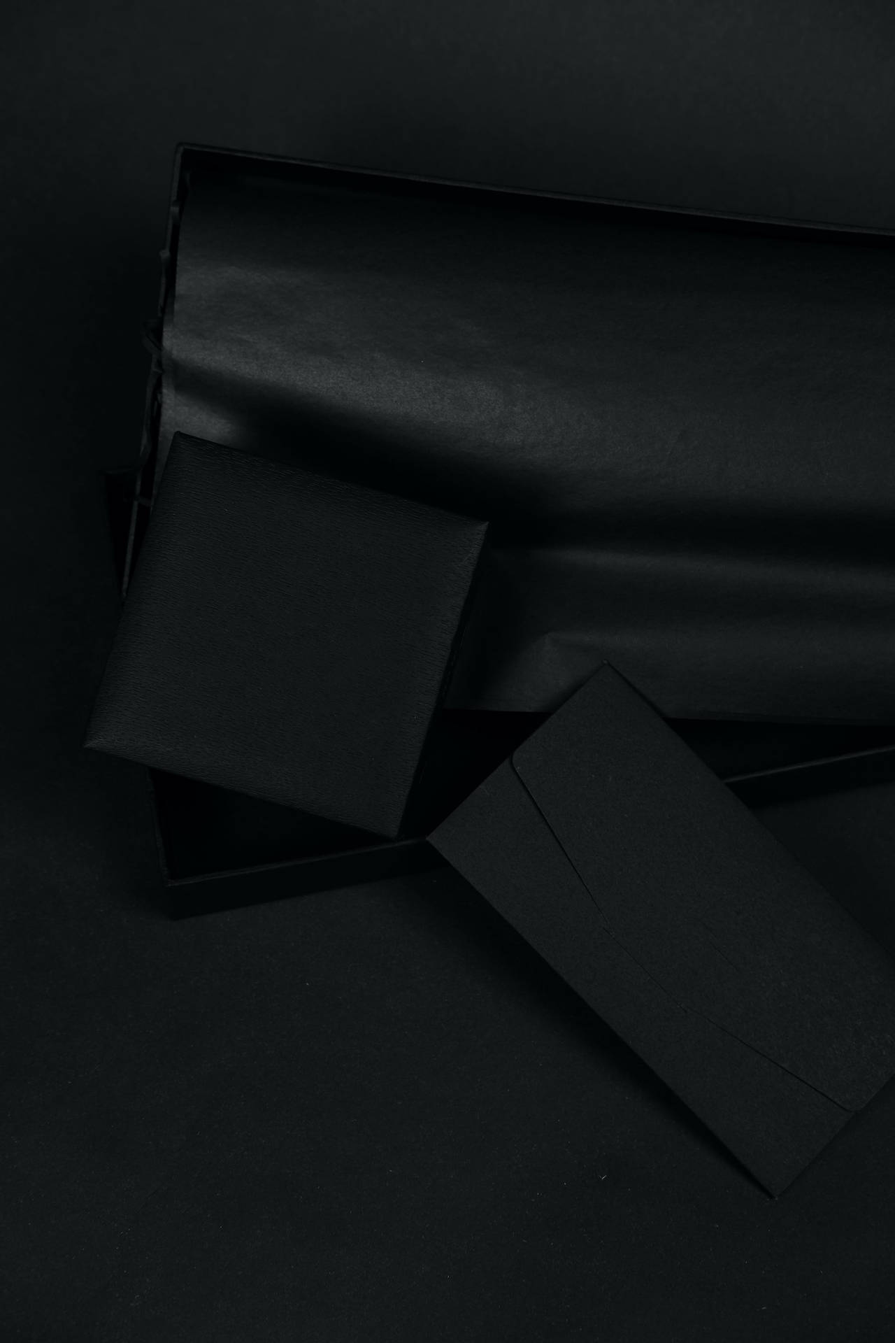 Boxes And Envelope Black Aesthetic Tumblr Iphone Background