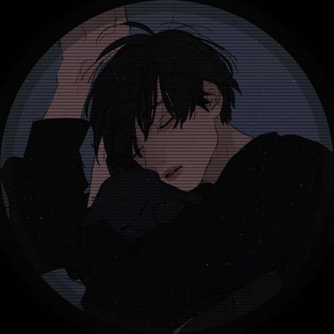 Boy And Cat Dark Aesthetic Anime Pfp Background