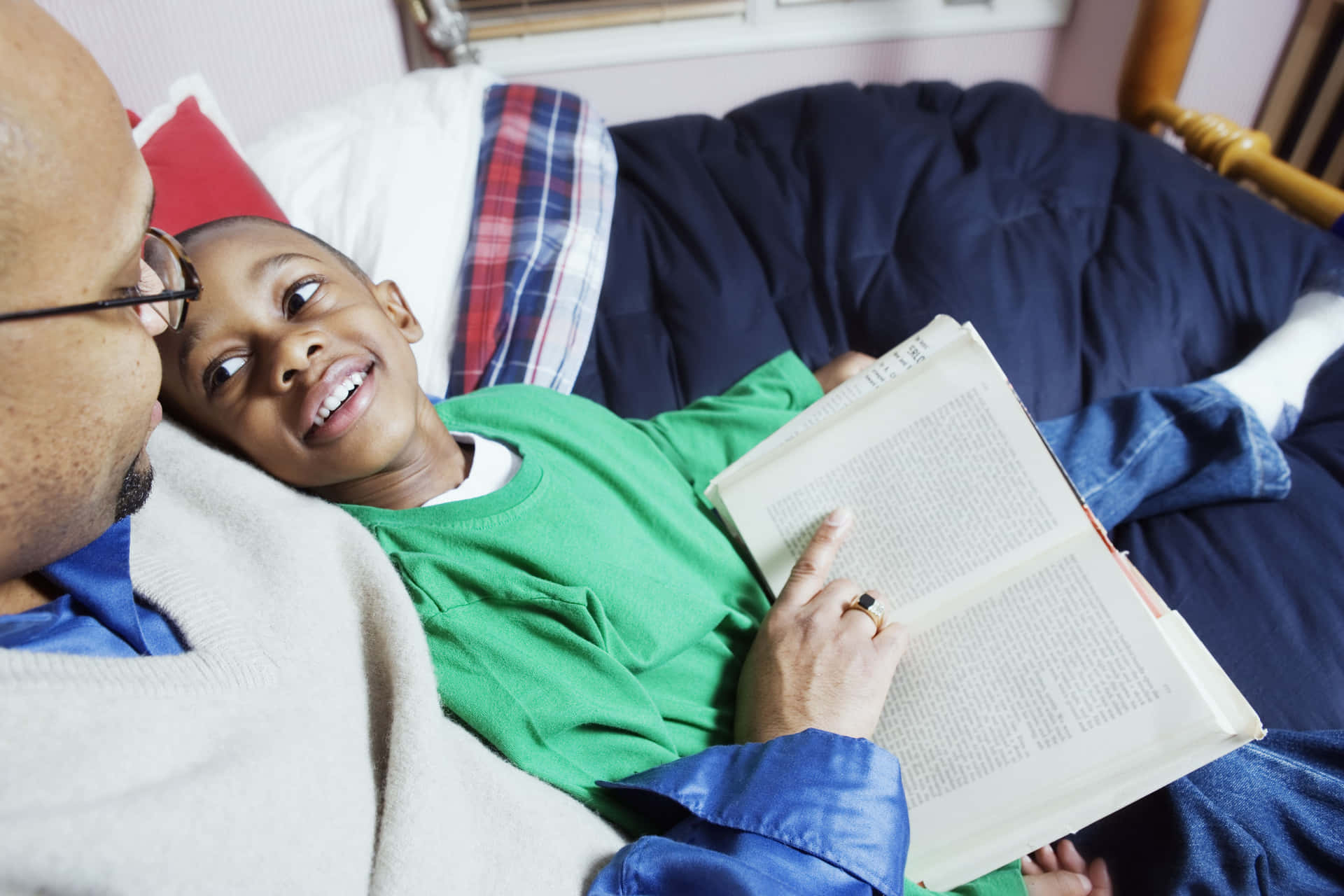 Boy Reluctant To Go To Sleep Background