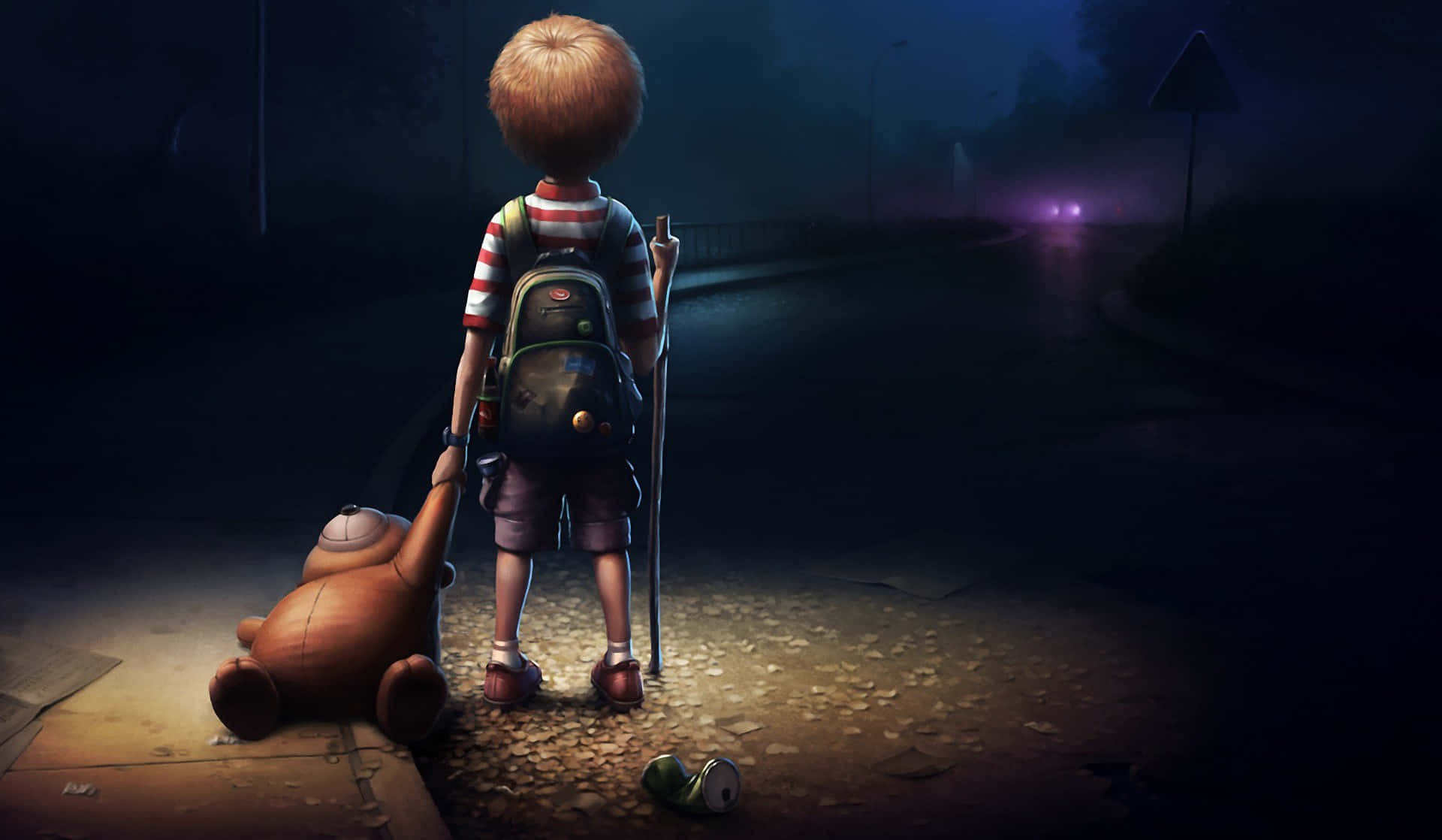 Boys Exploring The Digital World Background