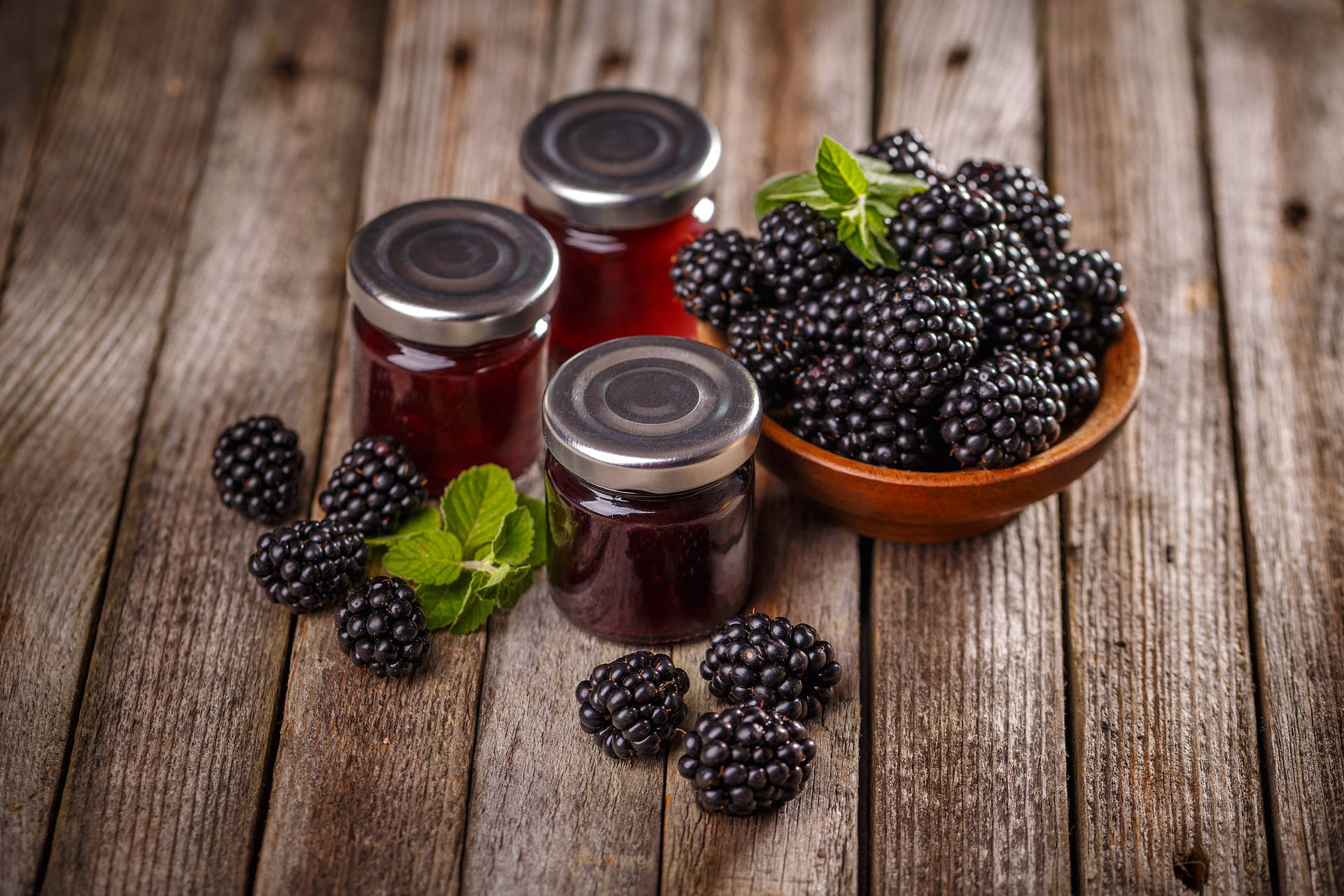 Boysenberry Jam Glass Jar Background