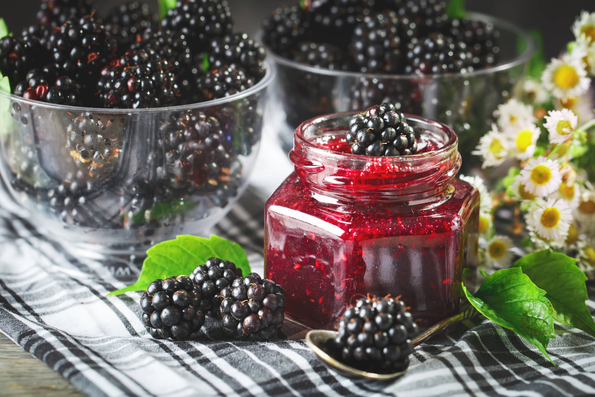 Boysenberry Table Centerpiece Background