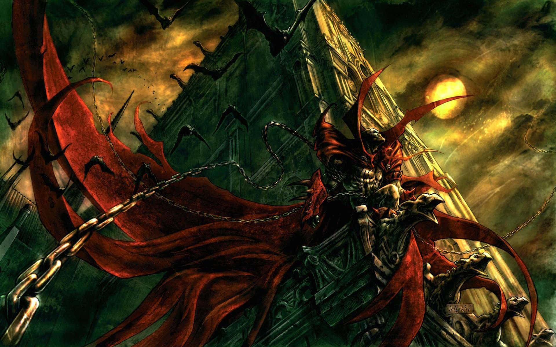 Brace Yourself For A Thrilling Journey Into Spawn Hd Background