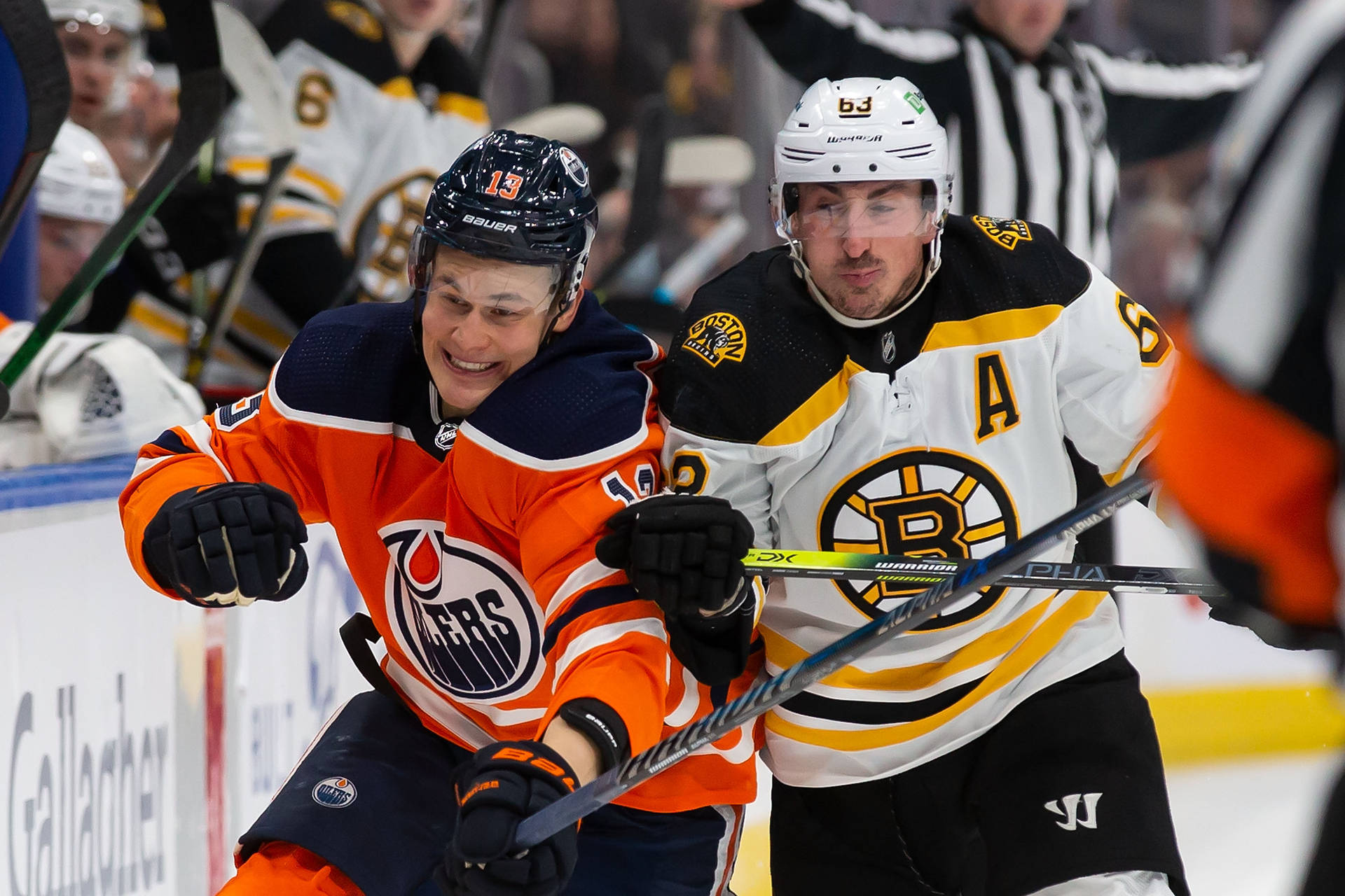 Brad Marchand Against Edmonton Oilers Background